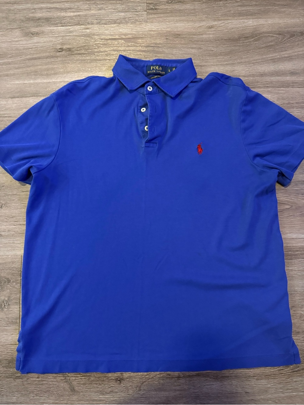 Polo by Ralph Lauren Royal Blue Short Sleeve Polo with Red Pony